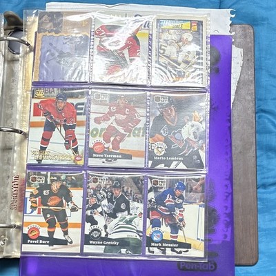 Pro Set 1990-91 NHL Hockey Card Lot (9) Gretzky Lemieux Yzerman Bure