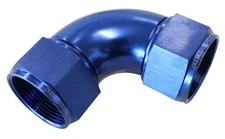Aeroflow AF583-20 90° Full Flow Female Coupler -20AN Blue Finish