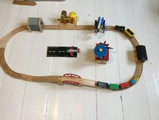Wooden Train Track Bundle Trains Bridges airport tunnel bigjigs fits Brio Thomas