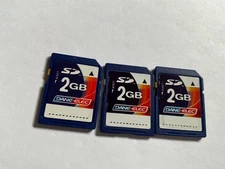 Lot 3pcs 2gb DANE-ELEC SD SECURE DIGITAL MEMORY CARD for SD NIKON CANON Cam