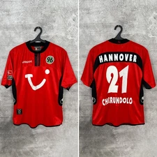 96 HANNOVER 2002 2003 HOME FOOTBALL SHIRT #21 CHERUNDOLO UHLSPORT JERSEY SIZE M