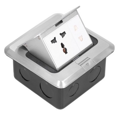 Floor Socket Pop Up Electrical Outlet Box Assembly 250V 13A For Kitchen Offi SET