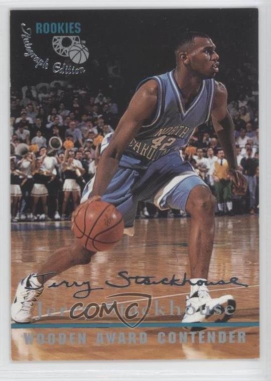 1995 Classic Rookies Auto Edition Jerry Stackhouse #99 RC 1p1