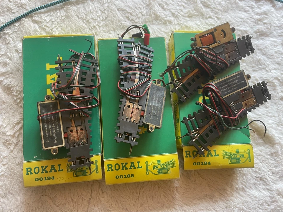 Rokal TT 00184/00185   4 x Weichen  OVP - Bild 2 von 2