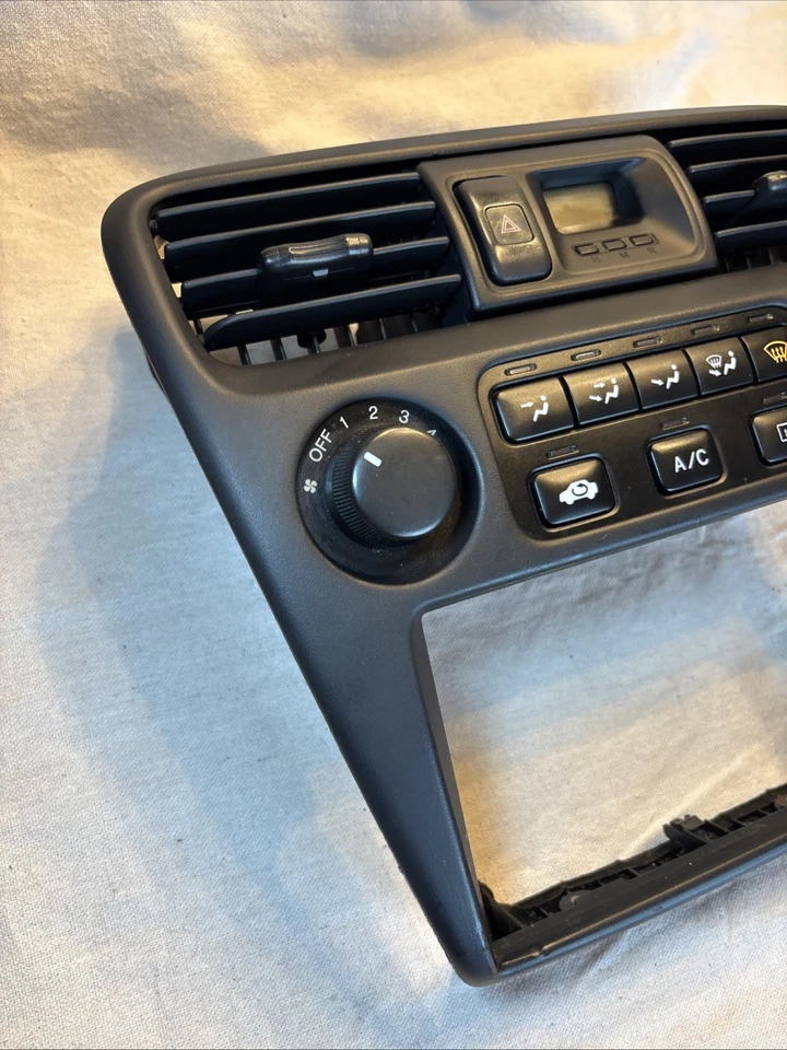 Honda Accord 1998-2002 aire acondicionado climatizador calefacción radio digital bisel ventilación negra  Foto 3 de 4