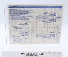 Stellar Stiletto 1988 ORIGINAL Instructions / Blueprints G.I. Joe Hasbro Vehicle