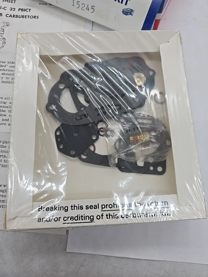 Carburetor Repair Kit Walker  15245 Cits Solex 32 PBI PBI-C PBICT 34 PBIC 40  - Image 3 of 4