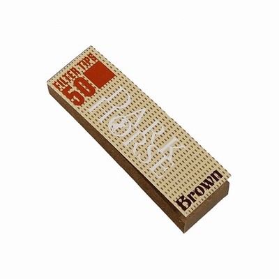 20 Heftchen Dark Horse Brown Filtertips ungebleichte Slim Tips, 50 Tips Heftchen