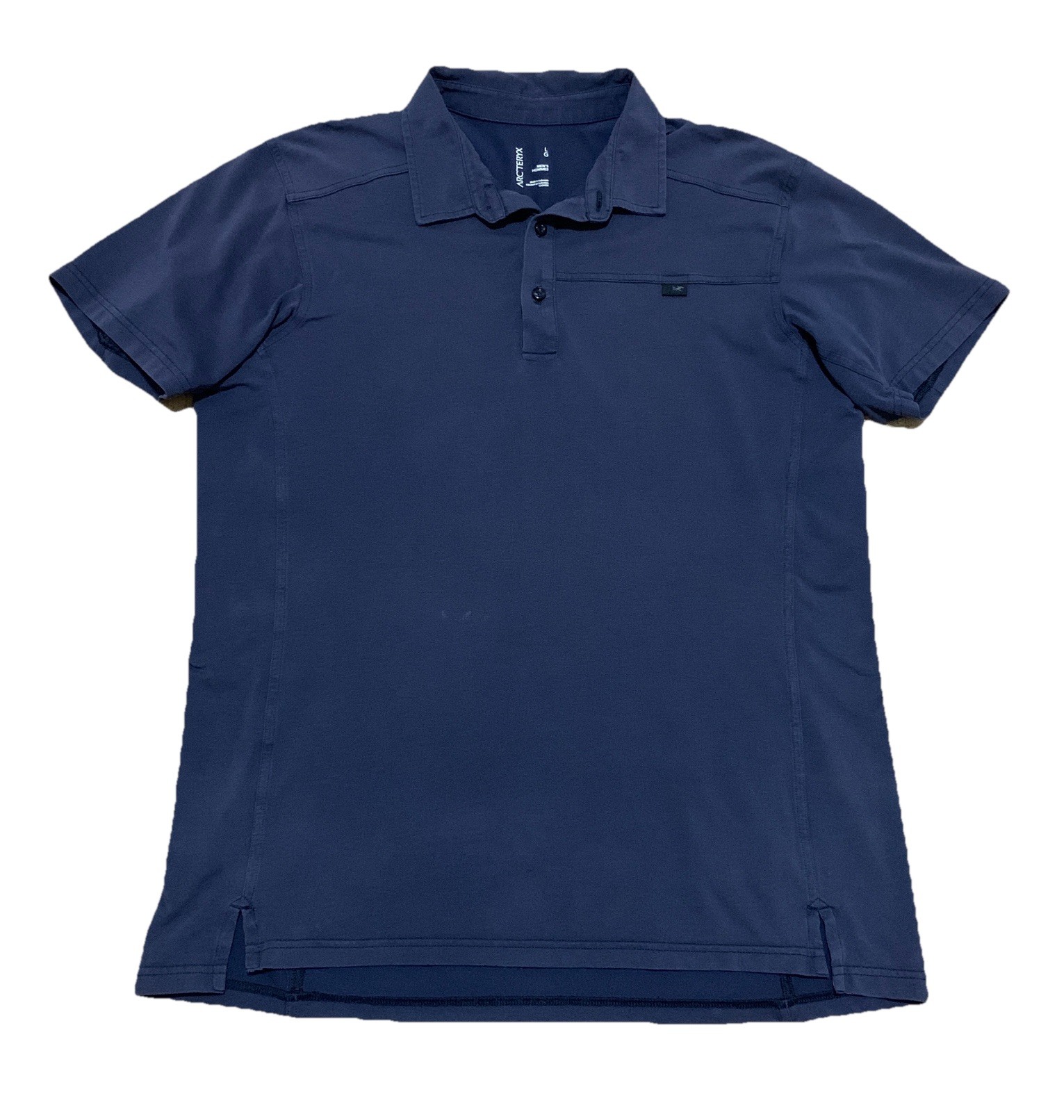 Polo Arc'Teryx uomo grande blu outdoor escursionismo golf performance slim fit