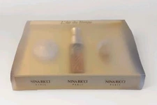 Nina Ricci L'Air du Temps Eau De Toilette Spray & Perfumed Soap 3PC Gift Set NOS