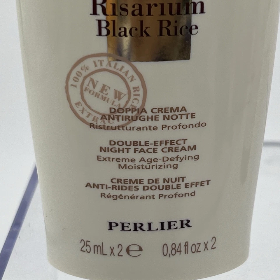 Juego de 3 Piezas Perlier Risarium Arroz Negro Belleza Noche/Crema para Ojos/Hidratante Facial Foto 3 de 4