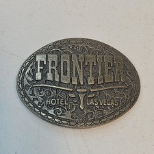Vintage Las Vegas Frontier Hotel Belt Buckle Excellent Condition