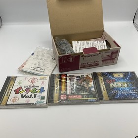 SEGA SATURN Modem Boxed Made in JAPAN With Games Sealed Great Shape