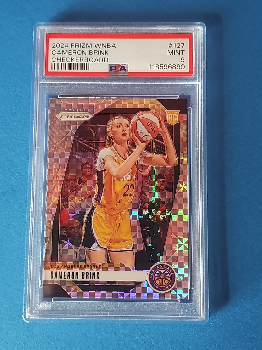 2024 Panini Prizm WNBA - Cameron Brink #127 Checkerboard Prizm (RC) PSA 9