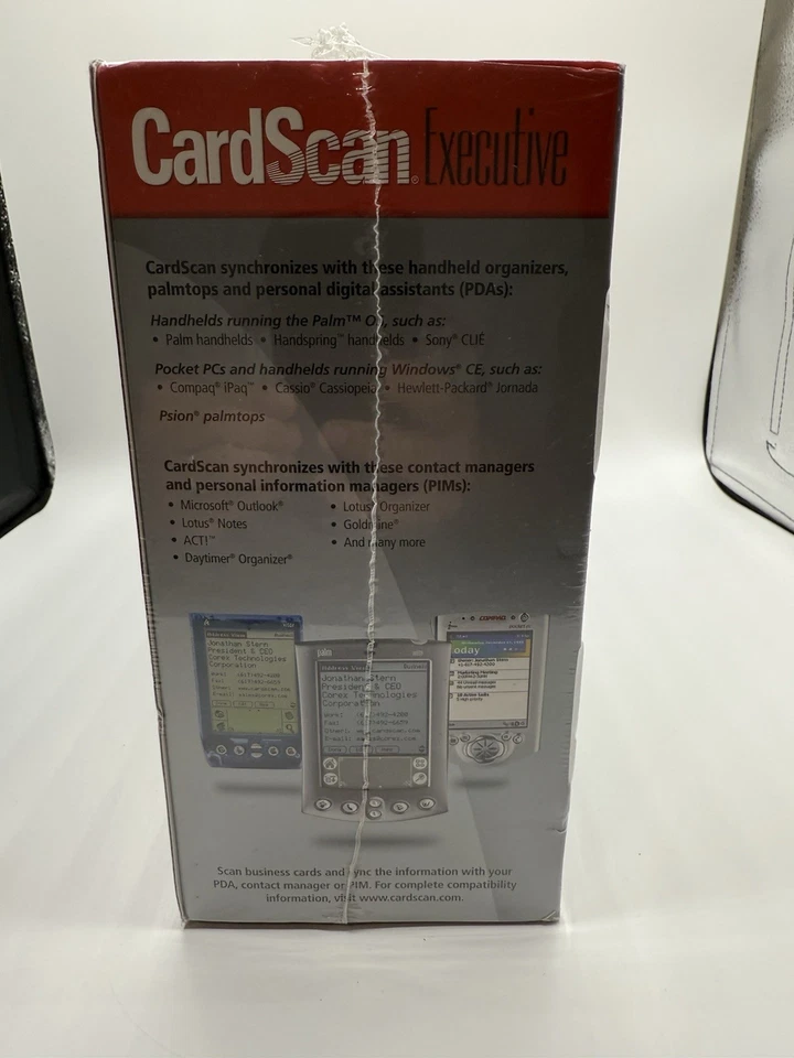 Executive Cardscan 600c Color Scanner By Corex Business Cards Sealed In Box - Image 4 of 4