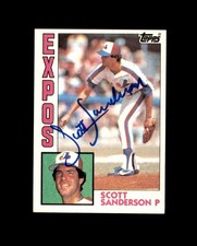 Scott Sanderson Signed 1984 Topps Montreal Expos Autograph