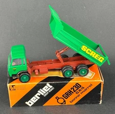 RARE VERSION LBS ELIGOR BERLIET GR 230 6x4 BENNE MARREL SCREG LIGHT GREEN + BOX