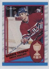 1989-90 O-Pee-Chee Trophy Winners Chris Chelios #323 HOF 06e0