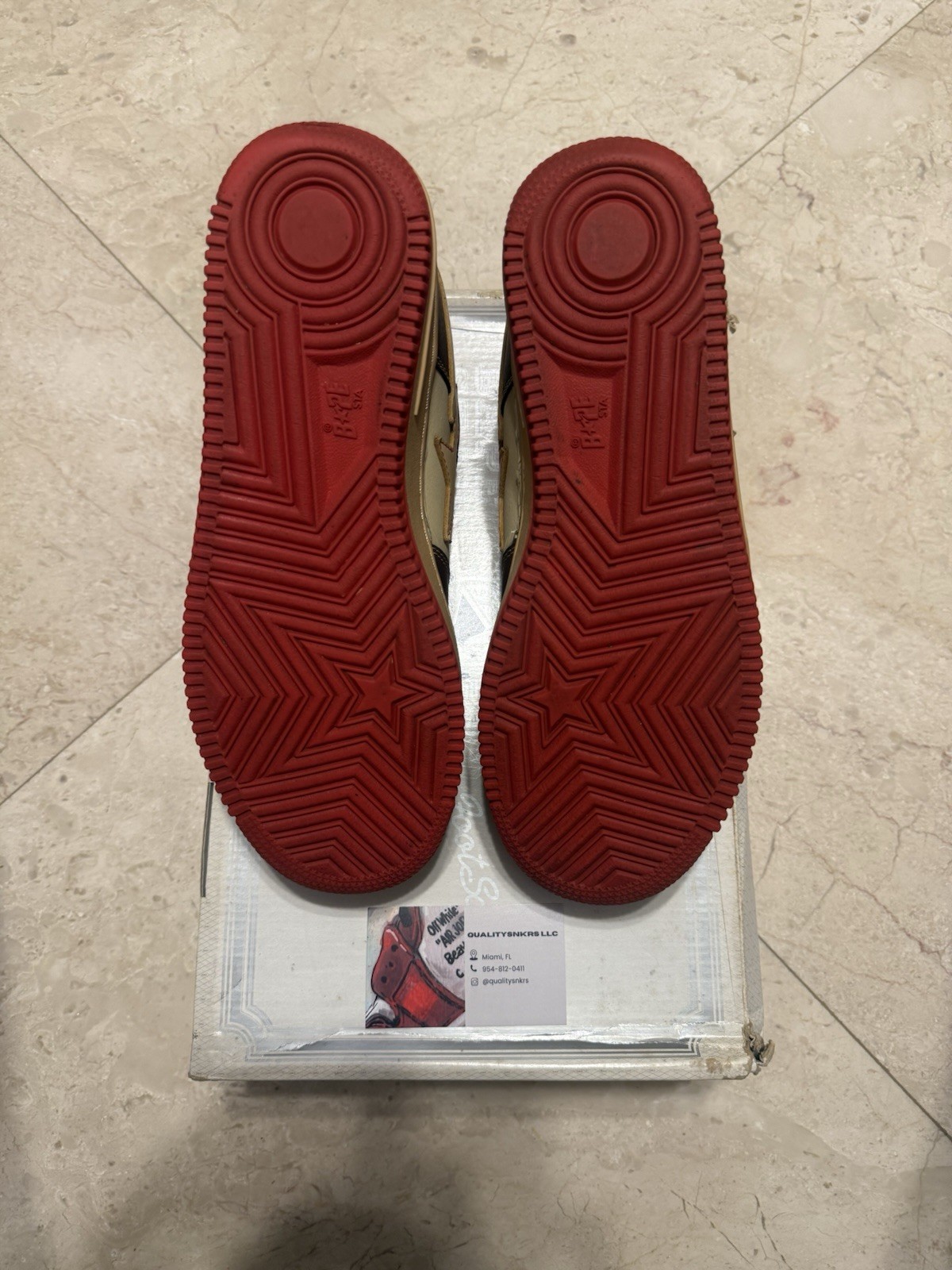 Size 10 - A Bathing Ape Kanye West x Bapesta FS-001 Low College Dropout (RARE) image 5