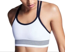 LNDR Women's White Feather Weight Sports Bra #AV1062 NWT