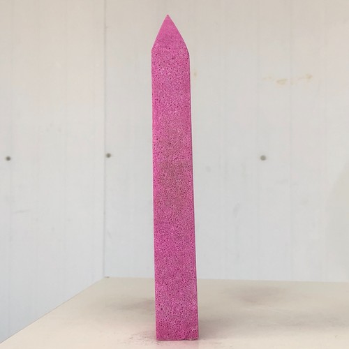 580g Natural Red Corundum Mineral Spirits Ruby Wand Point Quartz Crystal W639 - Foto 5 di 16