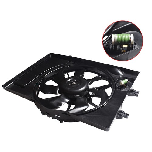 Labwork Radiator AC Condenser Cooling Fan Assembly For 2017-2018 Elantra 2.0L - Picture 7 of 11