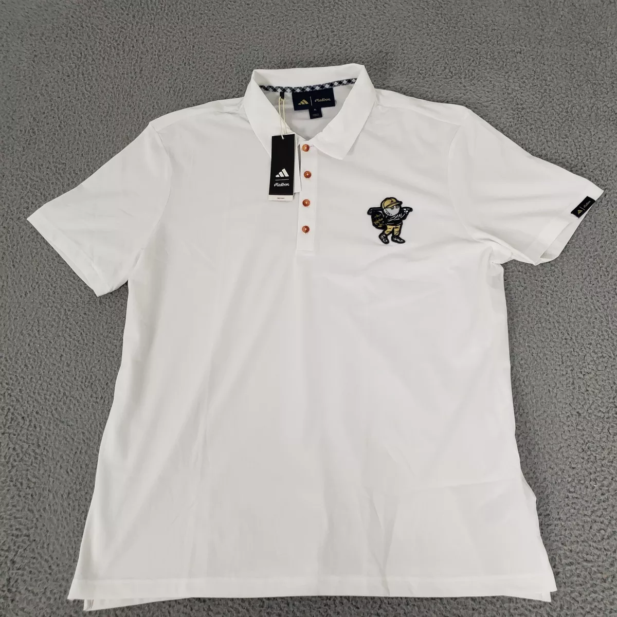 Malbon X Adidas Shirt MensExtra Large White Go To Golf Polo New 
