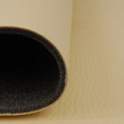 Kunstleder Kaschiert Leder PVC Möbel Sitzbezug Meterware Polster Beige T131_01