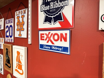 Handmade Exxon Acrylic & Vinyl Sign (NOT Cheap Tin/NO Crummy