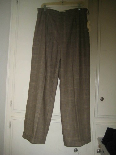 AMANDA SMITH BROWN PLAID WOOL \u0026 POLY 