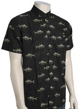 Salty Crew Setting Course Button Down Shirt - Black - New