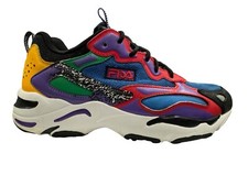 FILA RAY TRACER 2 NXT SHOES MULTI COLOR BLUE RED RUN SNEAKERS MEN  S SIZE 8
