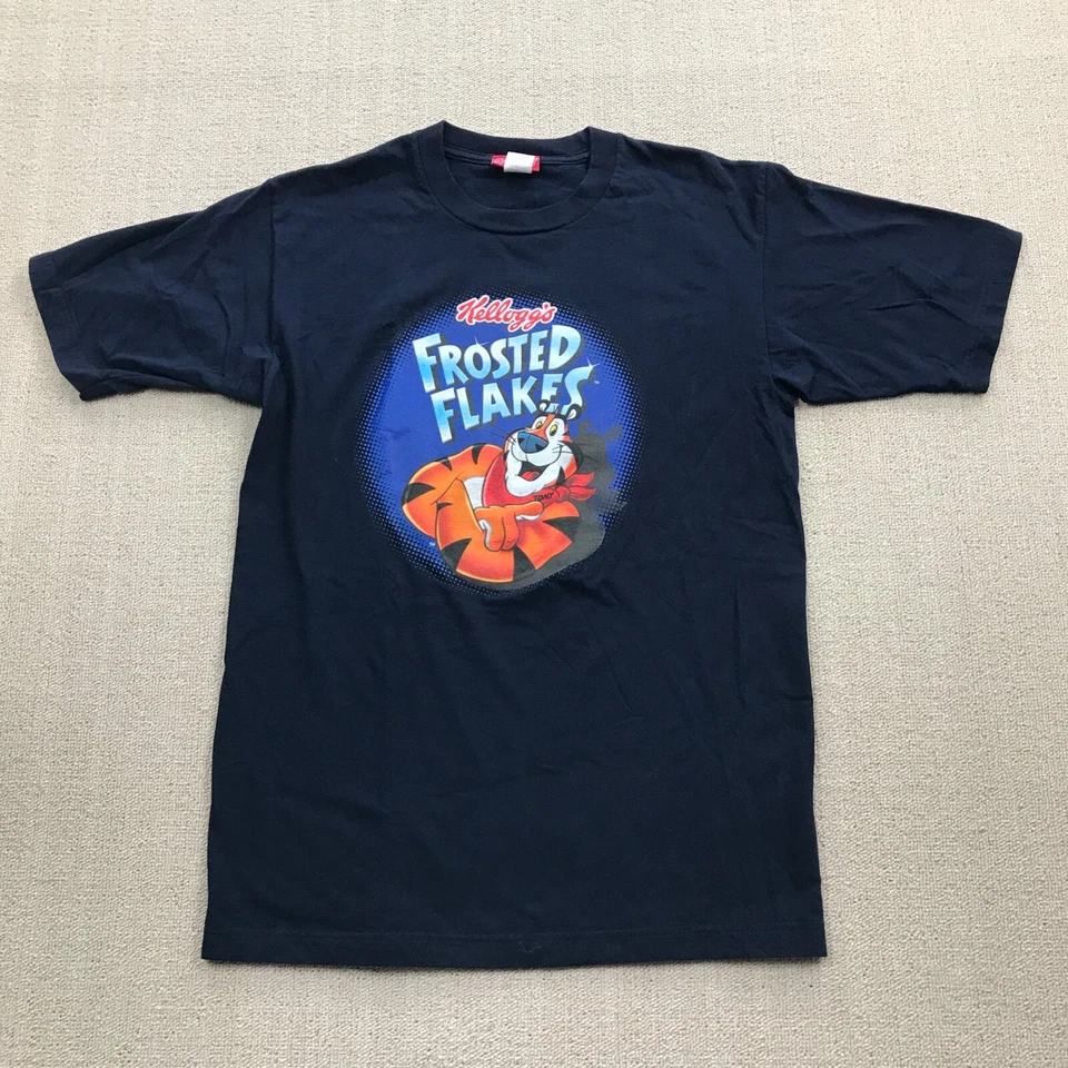 Camisa DE COLECCIÓN Tony The Tiger Frosted Flakes Para Hombres Mediana Kellogs Cereal Promo Y2K Foto 3 de 4