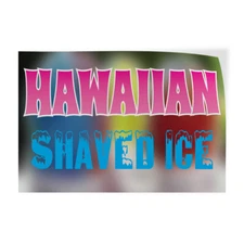 Decal Stickers Hawaiian Shaved Ice Restaurant Cafe Bar A Vinyl Store Sign Label
