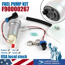 FOR WALBRO/TI F90000267 450LPH E85 COMPATIBLE INTANK FUEL PUMP & INSTALL KIT