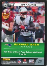C34 SONY MICHEL 2020 Panini Five Football TCG PATRIOTS