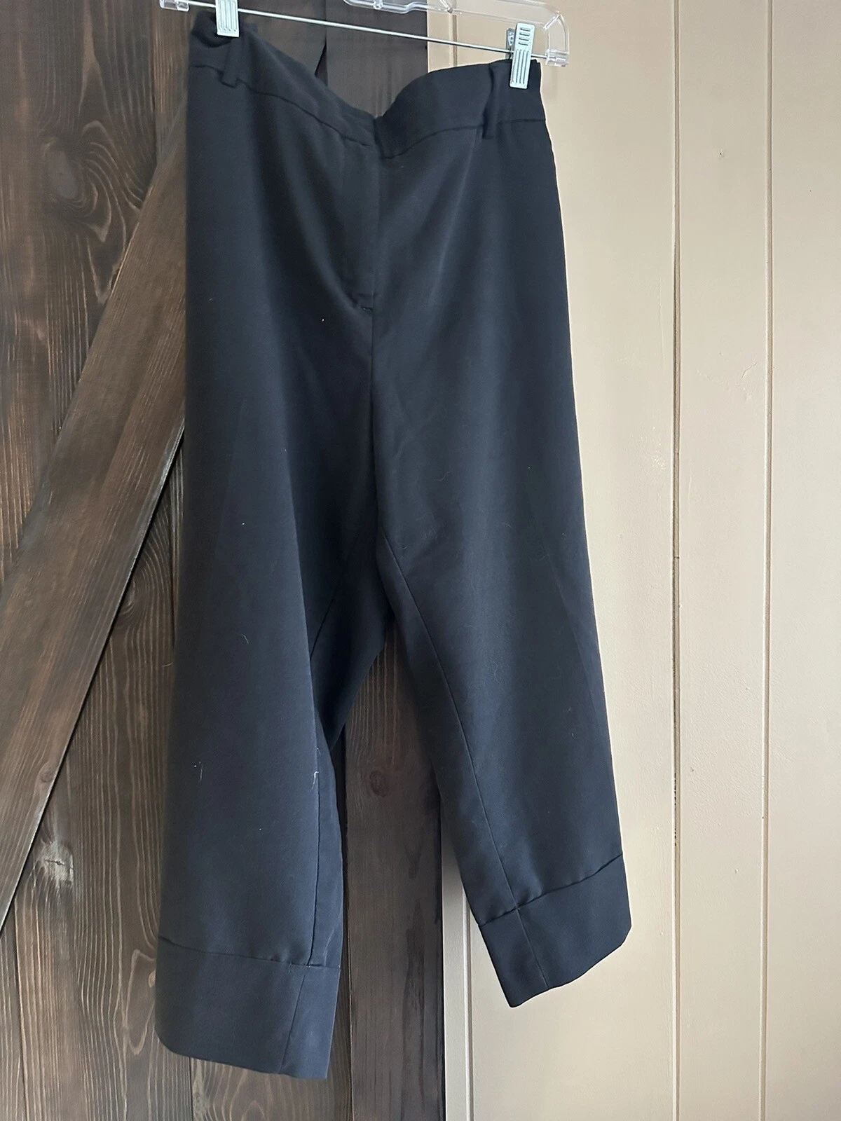 Dressbarn Womens Capri Black Pants Size 16 Cropped