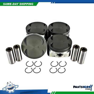 DNJ P196 Standard size Complete Piston Set For 10-12 Hyundai 2.0L DOHC