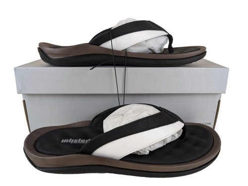 ✅Kenneth Cole New York Mens 13M Black Textured Flip Flops Thong Sandals Beach Kenneth Cole New York Worly Flip Flop - Men main image 3