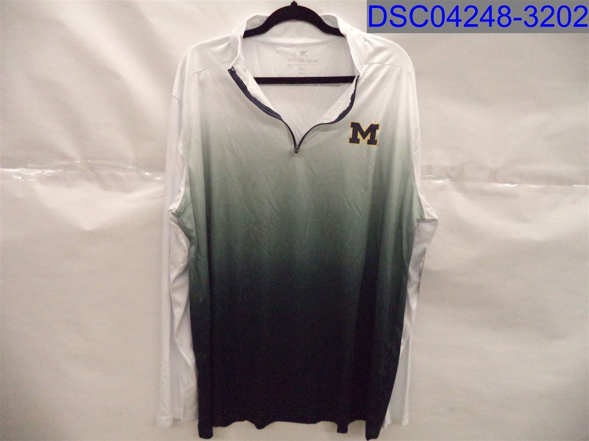 Colosseum Men's Multicolor Michigan Quarter Zip Pullover, Size=XXL