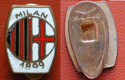 DISTINTIVO FOOTBALL SOCCER ASSOCIAZIONE CALCIO MILAN 1899 MARCATO ''MILANO/ITALY''