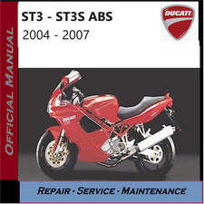 Ducati ST3 ST3S ABS Workshop Service Repair Manual 2004 - 2007 on CD