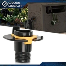 HOSE REEL HIDEAWAY IN TUBE WITH YELLOW RETAINER CLIP (RESIN) PARTS BLACK