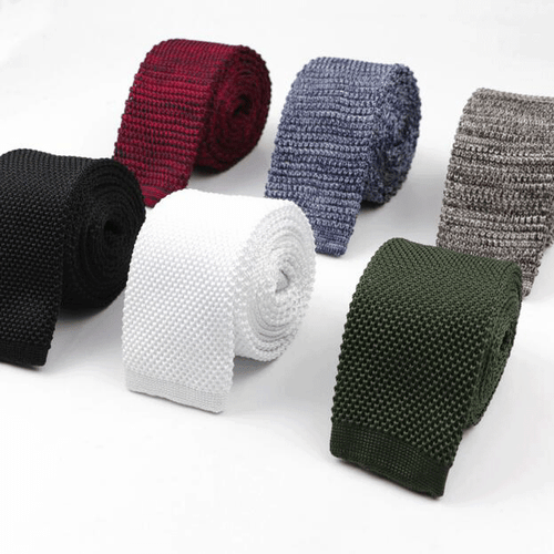 Fashion Men Tie Knit Knitted Ties Necktie Male Solid Slim Skinny Narrow Necktie