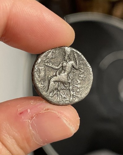 Alexander the Great AR Drachm. Colophon 301-297 BC. Ancient Greek Silver Coin