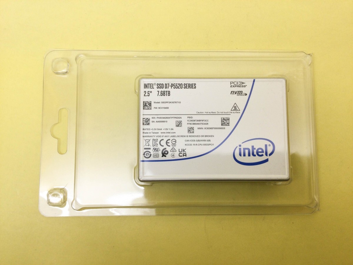 Solidigm Intel D7-P5520 7.68TB PCIe4.0 NVME 2.5'' U.2 SSD