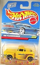 1998 Hot Wheels Mainline/Collector #1028 '56 FLASHSIDER Yellow w/Chrome 3 Spokes