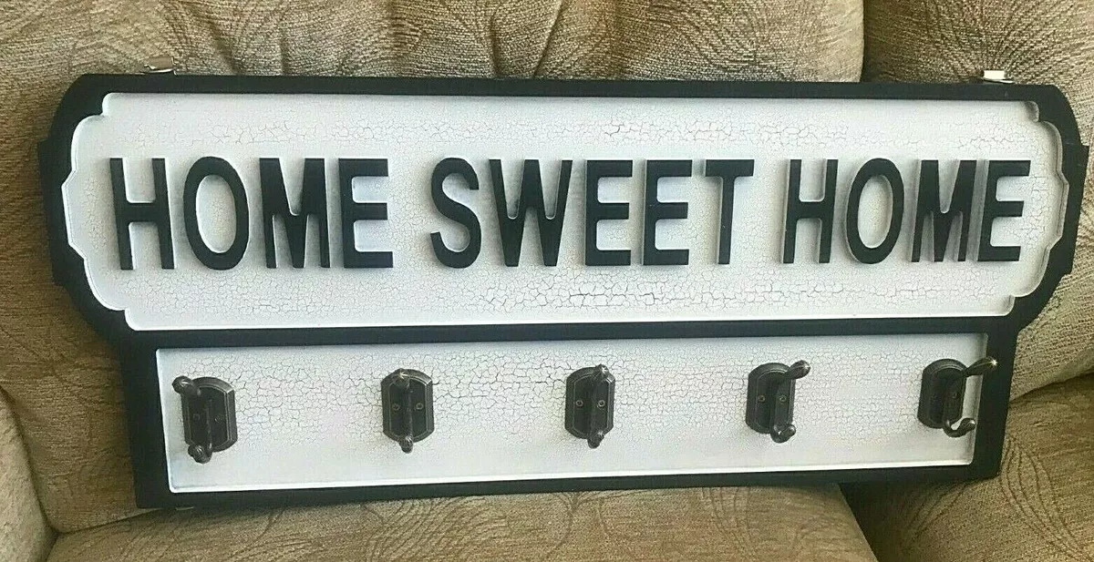 Home sweet home coat rack sales