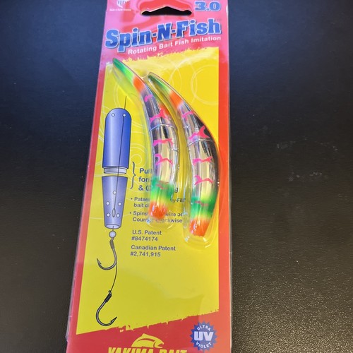 Yakima Bait SpinFish 3.0 ''Pink Mexican Hat " 2 Pack Lure NEW Color