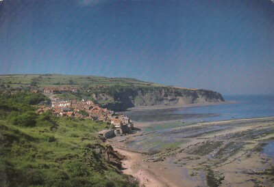 ROBIN HOODS BAY ~ NORTH YORKSHIRE ~ GEBRAUCHT ~ VERSCHICKT ~ POSTDATUM AUF KARTE 1995